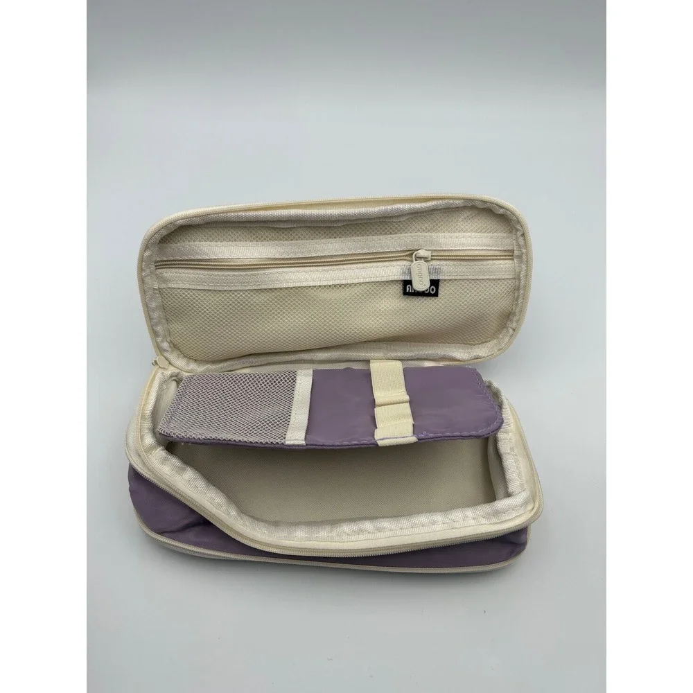 Angoo Special Pencil Case Purple Large Capacity Stationery Organizer Pouch
